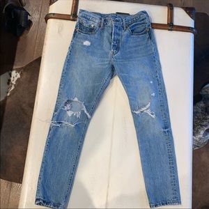 Levi’s 501 straight leg mom jeans